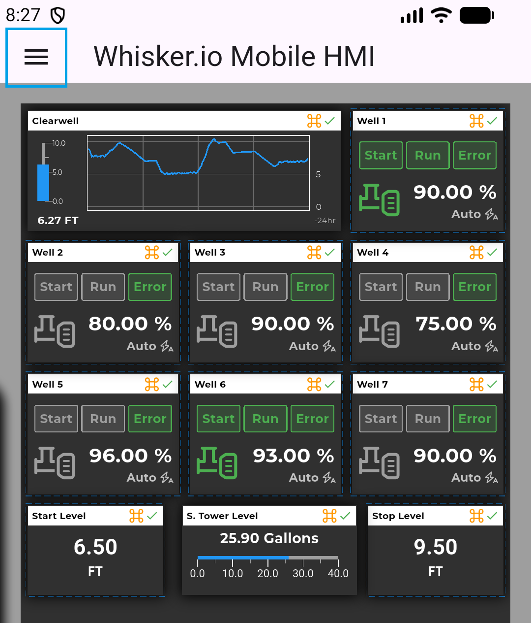Tap the menu icon in the top-left corner